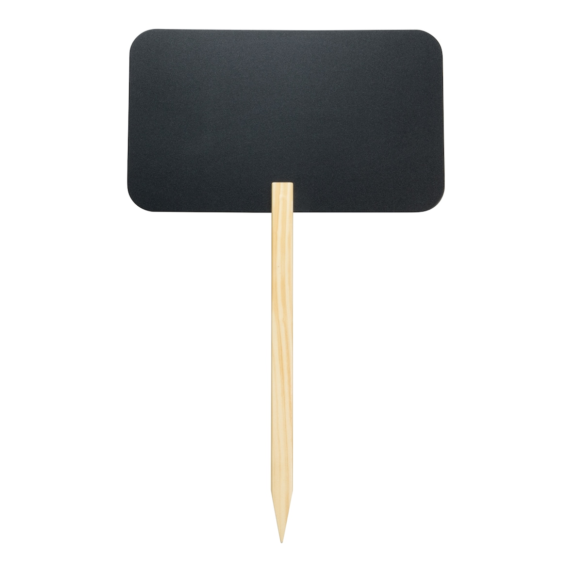 Securit® Ardósia com estaca de madeira - Silhueta Retangular - Caneta de giz incluída