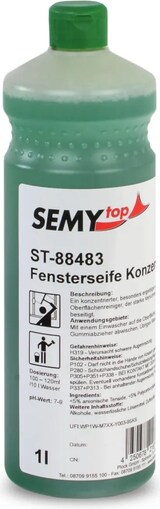 thumbnail of SemyTop Fensterseife - Konzentrat - 12 Flaschen à 1 Liter - Glasreiniger