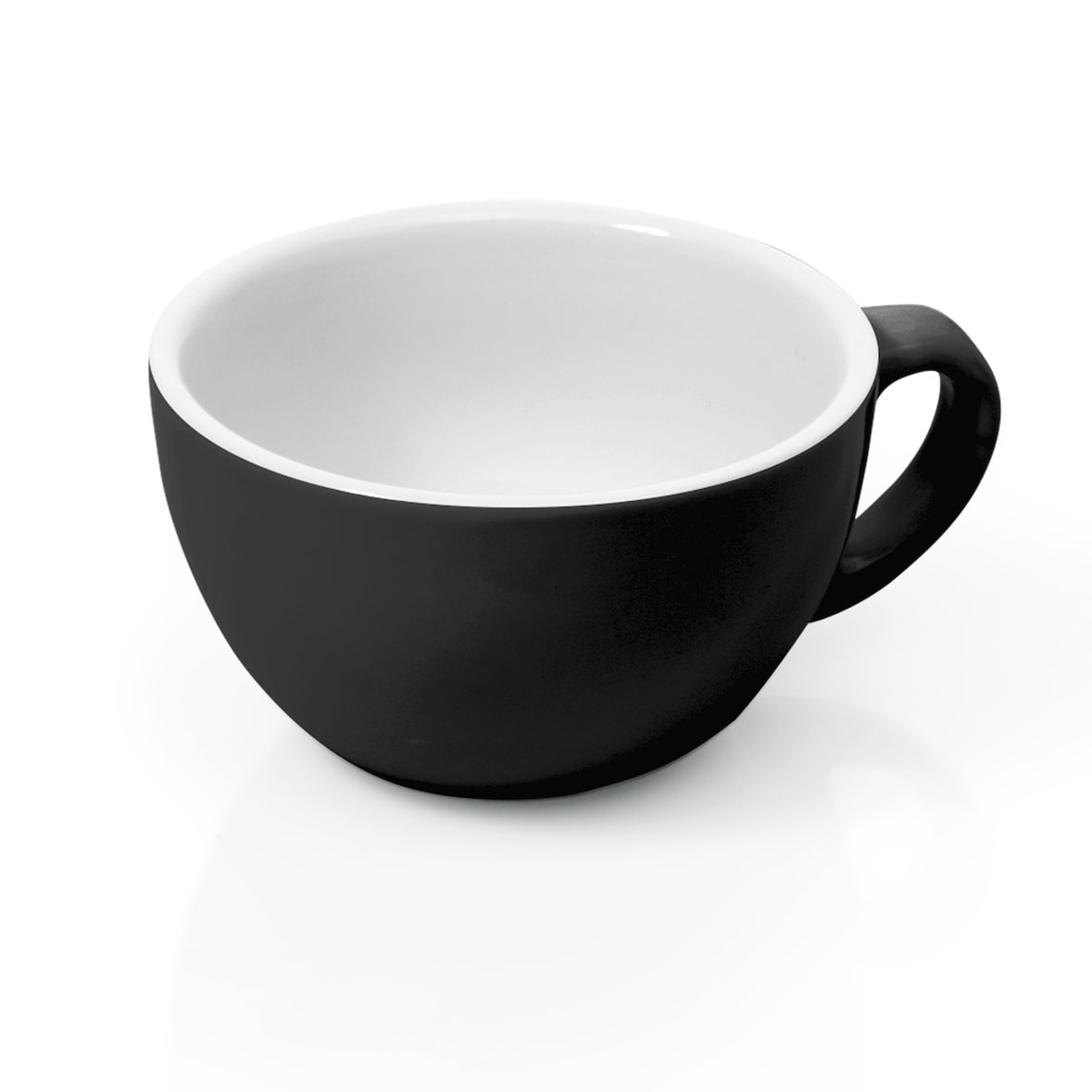 Tasse cappuccino 200 ml noir bord blanc ITALIA BLACK - Was Germany