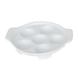thumbnail of Assiette à escargots 6 trous -  Blanc Rond Porcelaine Table Passion 16.80x14.00 cm
