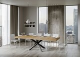 thumbnail of Ausziehtisch 180/440x90 cm Volantis Premium Natur Eiche Beine anthrazit