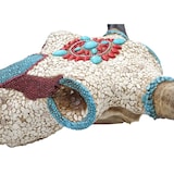 thumbnail of Décoshop26 - Déco crâne de vache tête de taureau trophée avec mosaïque polyrésine 51x50x25cm 04_0002820