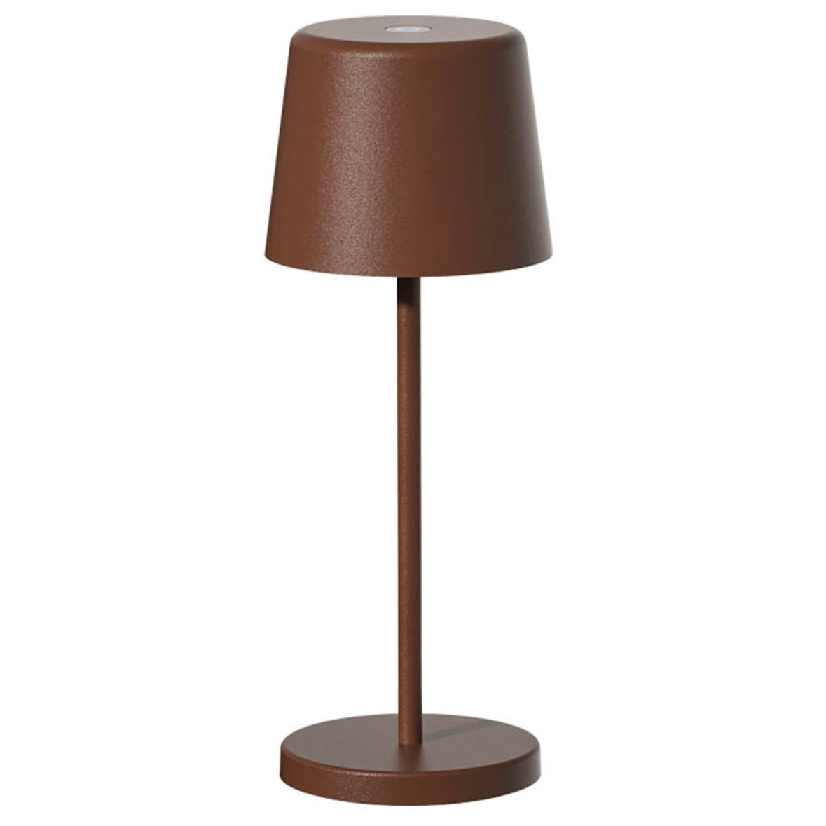 Lumisky Luminária de mesa sem fio MINI KELLY H22CM Aço Castanho