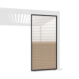 thumbnail of Weide Holzoptik Lamellenwand für Weide Pergola | drehbare Lamellen | aus Aluminium | anthrazit