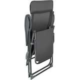 thumbnail of tectake Set van 2 aluminium tuinstoelen inklapbaar met hoofdsteun en voetensteun - antraciet - 405972