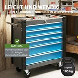 thumbnail of Werkstattwagen "Trutzi" abschließbar  6 Schubladen 78 x 64 cm Kantenschutzleisten Rollcontainer blau