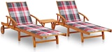 thumbnail of Helloshop26 - Conjunto de 2 tumbonas hamacas camas de jardín muebles de terraza 199 cm con mesa y cojines madera maciza de acacia 02_0012118