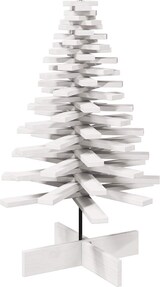 thumbnail of vidaXL Weihnachtsbaum zum Schmücken Weiß 100 cm Massivholz Kiefer