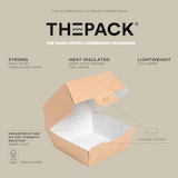 thumbnail of Conchas Hamburguer 'Thepack' 220 G/M2 13X12,5X6,2 Cm (S) Natural Cartão Ondulado Nano-Micro (450 Unidades)