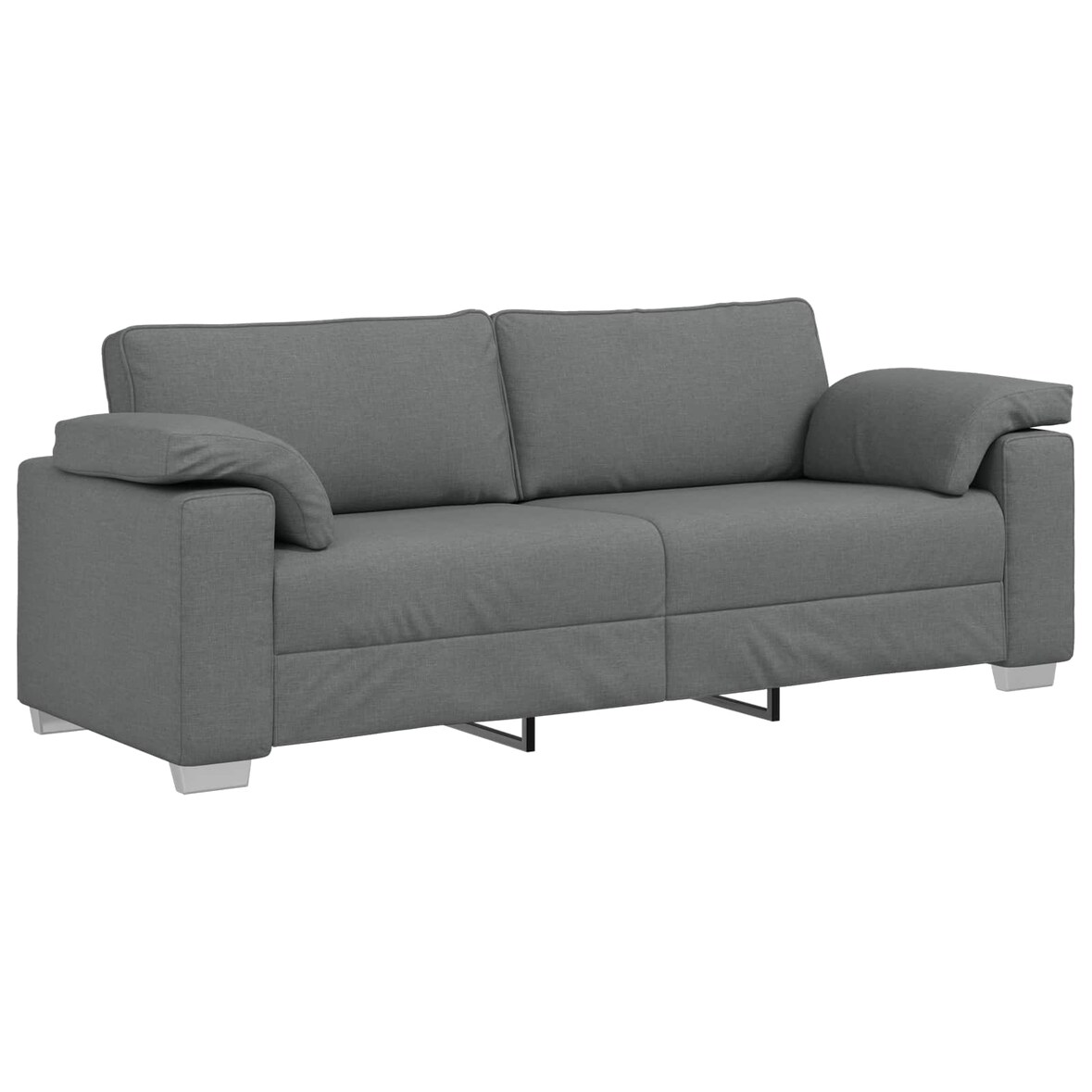 vidaXL Sofa Dunkelgrau 219 x 80 x 82 cm Stoff