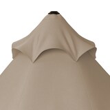 thumbnail of Kingsleeve Sonnenschirm 330 cm mit Kurbel Schutzhülle UV Schutz 80+ wasserabweisend Taupe