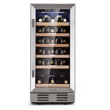 thumbnail of Klarstein Vinovilla 29 Built-In Weinkühlschrank 81 l / 29 Fl. Glastür Edelstahl Edelstahl