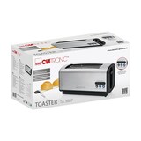 thumbnail of Clatronic TA 3687 Tostadora Pan, Ranura Ancha 4 Rebanadas, Regulador Nivel Tostado, 3 Funciones, Calienta Panecillos, Plata, 1200W