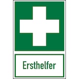 thumbnail of Rettungszeichen, Kombischild Ersthelfer - ASR A1.3 (DIN EN ISO 7010) - 200x300x1.5 mm Kunststoff nachleuchtend