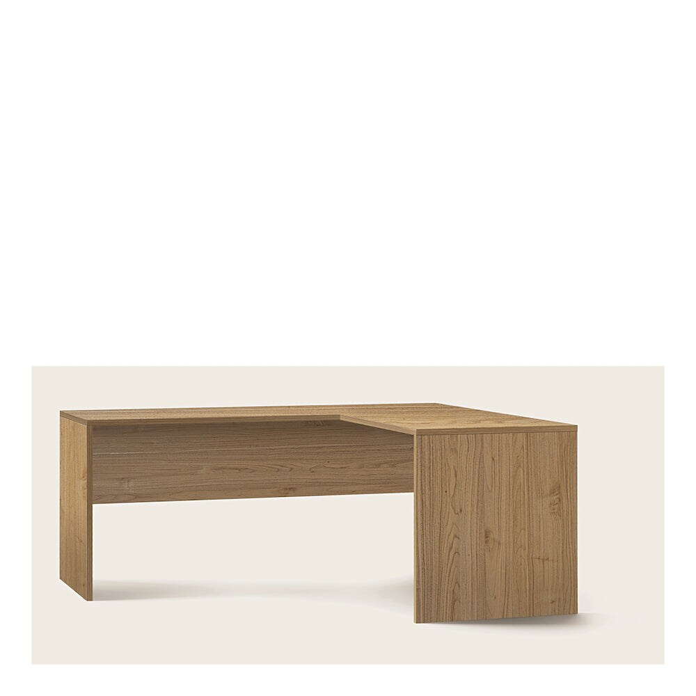 SARMOG SCRIVANIA ANGOLARE DX L180 IN KIT in truciolare nobilitato color noce stelvio