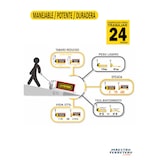 thumbnail of Transpaleta Eléctrica 2000 kg con Ruedas PU 48V Batería 10Ah Silenciosa para Suelos Epoxi CE