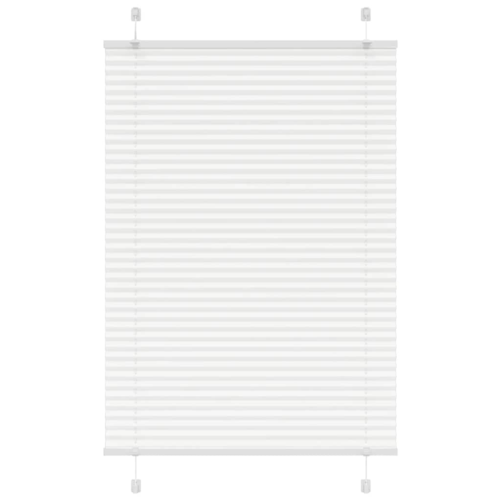 vidaXL Plissee Weiß 85x150 cm Stoffbreite 84,4 cm Polyester