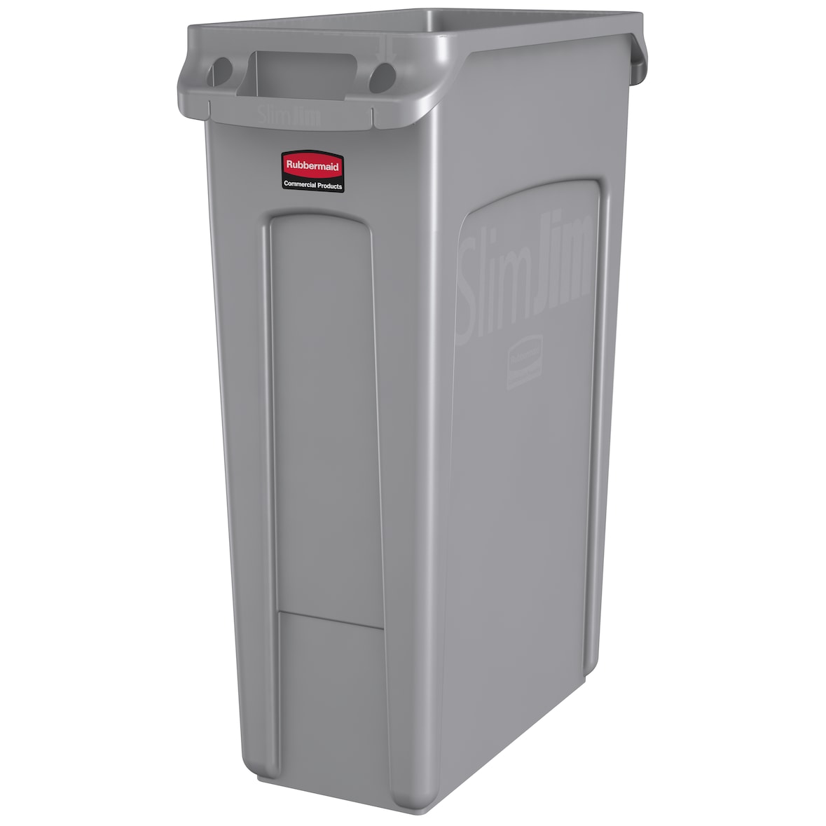 Rubbermaid Collecteur de déchets Slim Jim® avec conduits d’aération de 87L - Gris