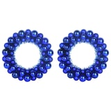 thumbnail of vidaXL Weihnachtsballkränze 2 pcs Blau 33 x 33 x 7 cm Polystyrol