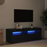 thumbnail of vidaXL TV-Schrank mit LED-Leuchten Schwarz Eichen-Optik 120x35x40 cm