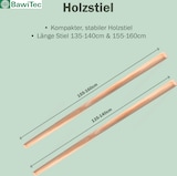 thumbnail of Hochwertiger Saalbesen 40 cm Breit schwarze weiche Kunsthaar Borsten mit QuickFix-Stielhalter und Stiel Holzstiel 160 cm Lang Besen für Innen