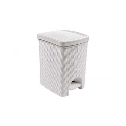Witte afvalbak C/p 31x28h39-6-30800