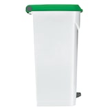 thumbnail of ROSSIGNOL Poubelle de tri 100L à pédale UTILO blanc/vert