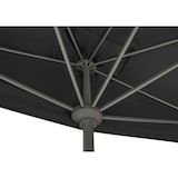 thumbnail of METRO PROFESSIONAL Demi-parasol rectangulaire, acier/aluminium, 2.1 x 1.3 m, avec manivelle, hydrofuge, anthracite/gris