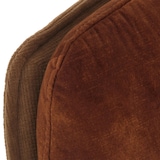 thumbnail of 2er-Set Esszimmerstuhl HWC-M68, Küchenstuhl Lehnstuhl, drehbar Auto-Position, Metall Stoff/Textil ~ braun