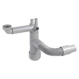 thumbnail of PREVEX Flexloc Universal-Platzspar-Siphon für Küchenspüle, flexibles Ablaufrohr | aus recyceltem Kunststoff
