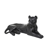 thumbnail of Atmosphera Leopardo - Statua di leopardo 80x38x38cm in resina nera