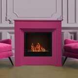 thumbnail of Bioethanolkamin farbiger Bodenbiokamin BELLINI Fuchsia 4010 L96xT35xH96