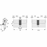 thumbnail of ABUS   Profilzylinder C73N 40/40