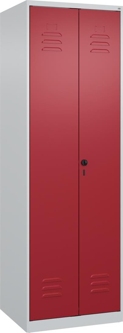 C+P Putzmittel-Spind Classic PLUS, 2 Abteile, 1850x600x500mm, 7035/3003