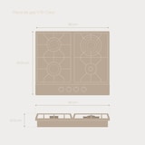 thumbnail of Placa de Gas EVVO V70 Glass, 4 quemadores con Wok, Encimera de cristal templado, Gas Natural/Butano