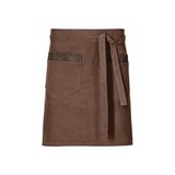 thumbnail of 157 - Vorbinder Canvas, mit Taschen und Schlaufen, B80 x L45cm : toffee 100% Baumwolle 16oz.