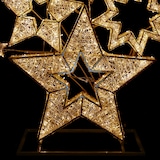 thumbnail of METRO PROFESSIONAL LED-Sternen Figur, Aluminium, 138 x 20 x 180 cm, 1275 LEDs, 80 W, warm- und kaltweiß