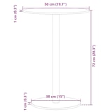 thumbnail of vidaXL Tuintafel rond Ø50x72 cm staal zwart