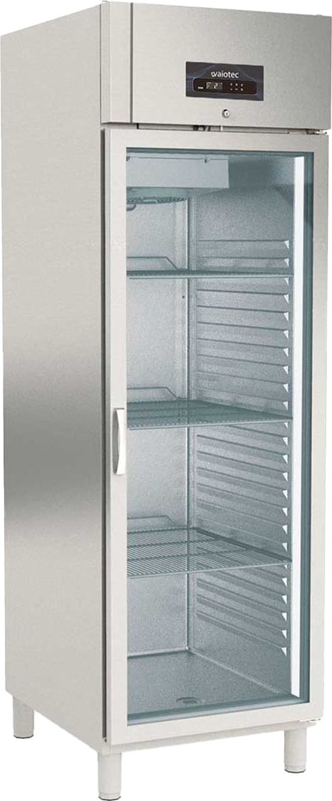 vaiotec TOPLINE Kühlschrank / 1-türig GN 2/1 - Glas, 660 x 850 mm