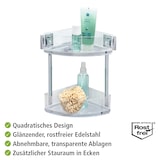thumbnail of WENKO Vacuum-Loc® Eckregal 2 Etagen Mod. Quadro Edelstahl