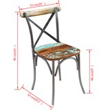 thumbnail of Chaises à manger lot de 2 bois de récupération solide Modèle Orion Chic