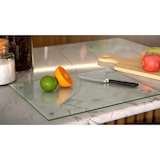 thumbnail of ALLboards Planche à découper en verre TRANSPARENTE 30×40 cm crédence de cuisine plaque de protection en verre