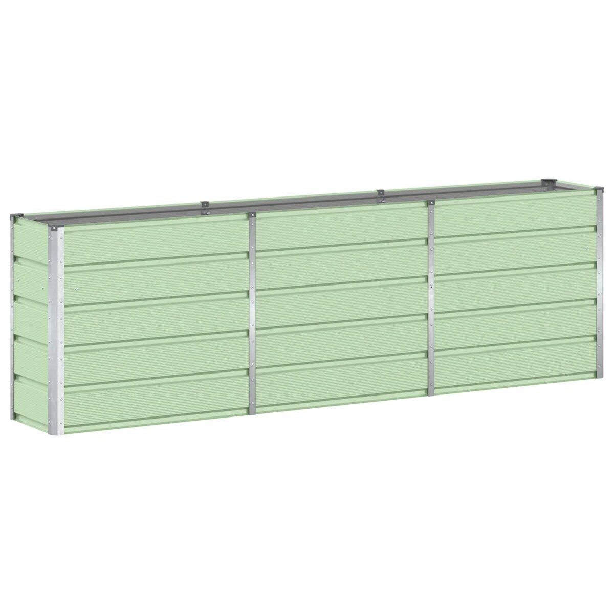 Helloshop26 - Moderner vielseitiger Designer-Pflanzkübel 160 x 40 x 75 cm aus grünem Stahl