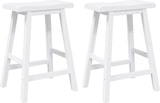 thumbnail of vidaXL Barhocker 2 Stk. Weiß Massivholz Gummibaum