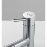 thumbnail of Franke Edelstahl Hochdruck Armatur Wasserhahn Orbit Zugauslauf Obenbedienung