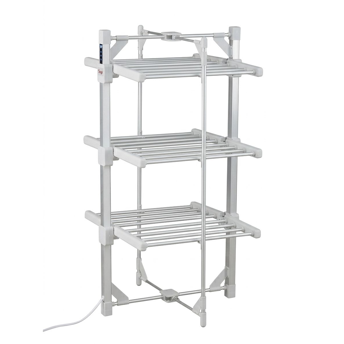 Sirge AsciugaSano 220W Digitaler beheizbarer Wäscheständer, 1-9h Timer, Temperatur 30-70°C, Display