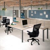 thumbnail of Mesa de escritório Rocada série Total 180x163 antracite / faia