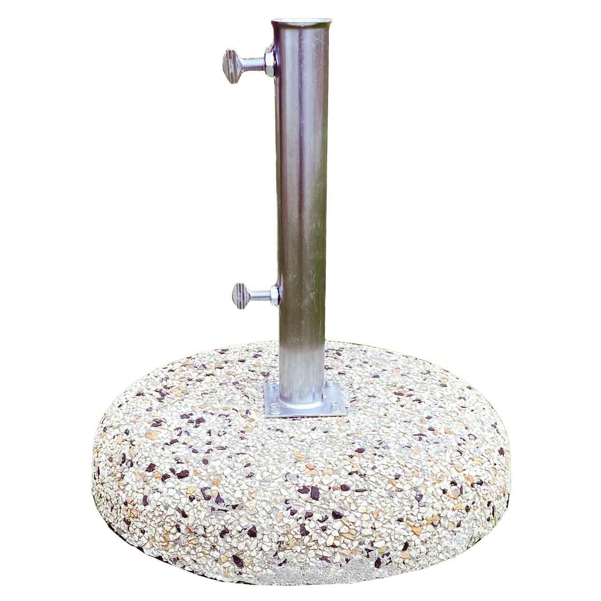1025, base in graniglietto da kg.25 tubo ø 55 mm a 4 viti,Ø 45