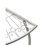 thumbnail of Beistelltisch Metalltisch Garten Vintage Style halbrund klappbar antik-weiß : antik weiß