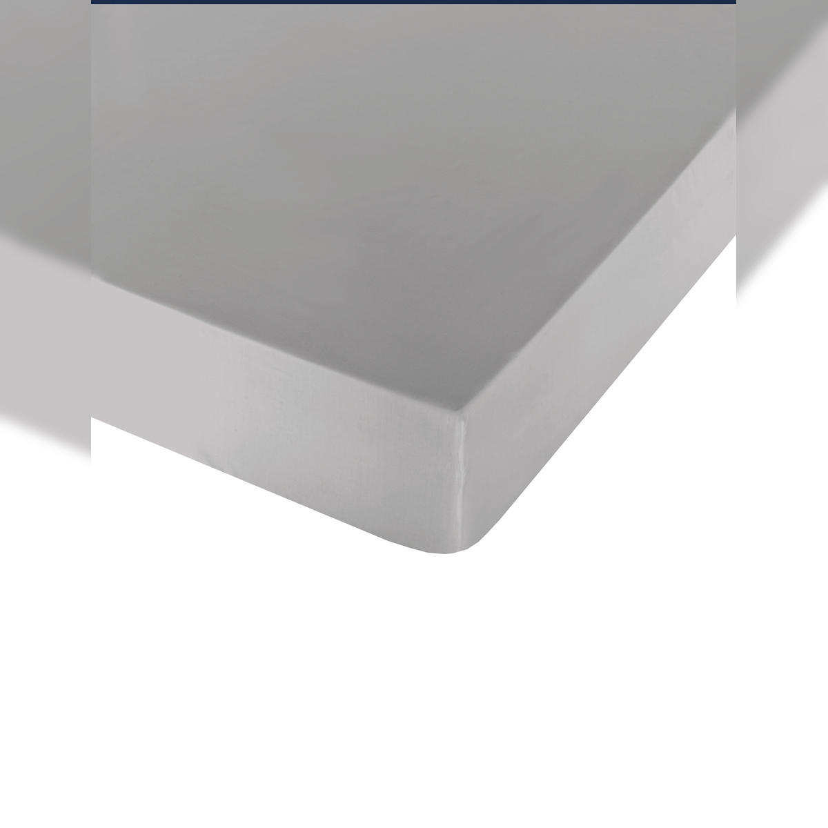 Glattes Spannbetttuch Bett 135 extra weiche Baumwolle hergestellt in Spanien Pale Grey Naturals
